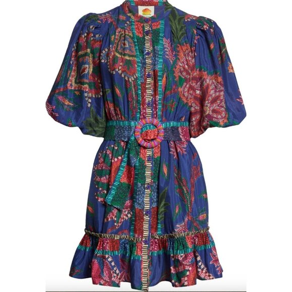 Anthropologie Dresses & Skirts - Anthropologie Farm Rio Sunset Tapestry Scarf Midi Dress Size XL